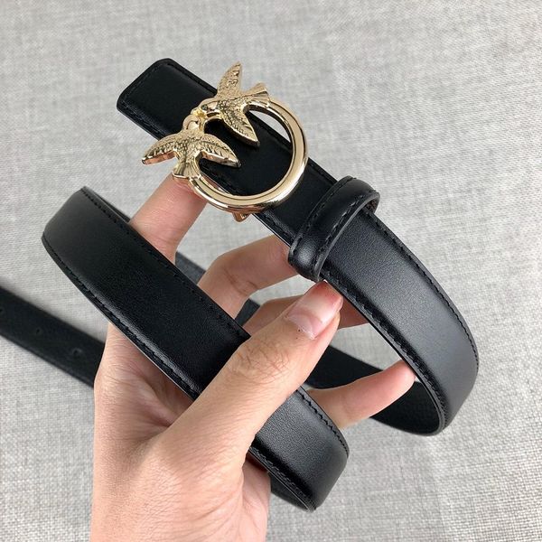 

fly bird женские дизайнерские ремни роскошные ремни марка кожаный ремень повседневная золотые птицы модель гладкая пряжка ширина 24 мм высок, Black;brown