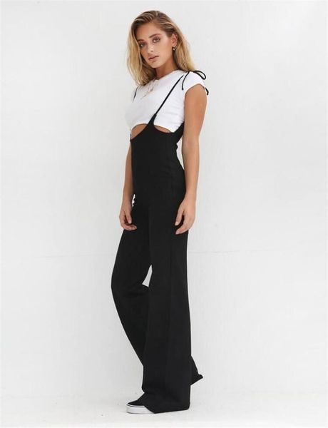 

deep u neck backless rompers sleeveless casual jumpsuits designer drawstring sashes womens jumpsuits natural color sexy, Black;white