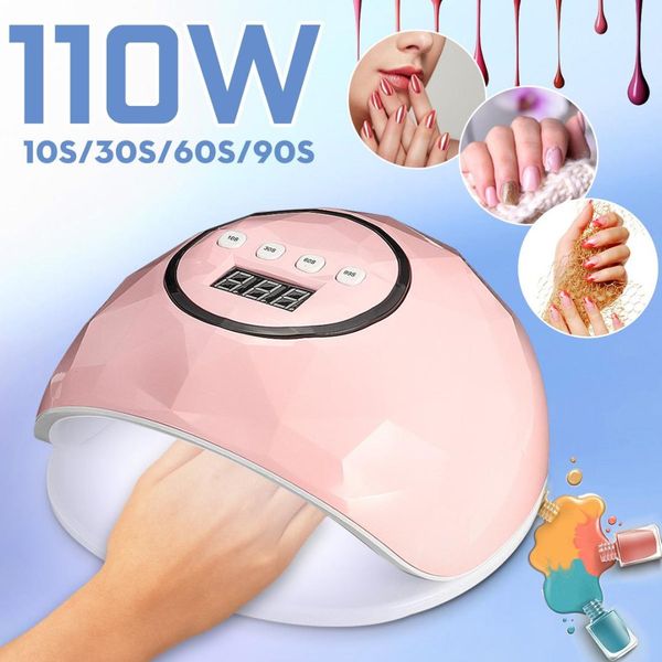 

ibccccndc 110w max uv 24 led nail polish cu.ring lamp nail art gels dryer glue timer lamp manicure tool dryers tools
