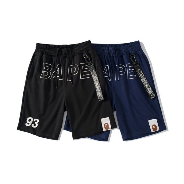 

bape mens short pants fashion designer mens shark printing shorts summer beach short pants luxury mens designer pants, Black