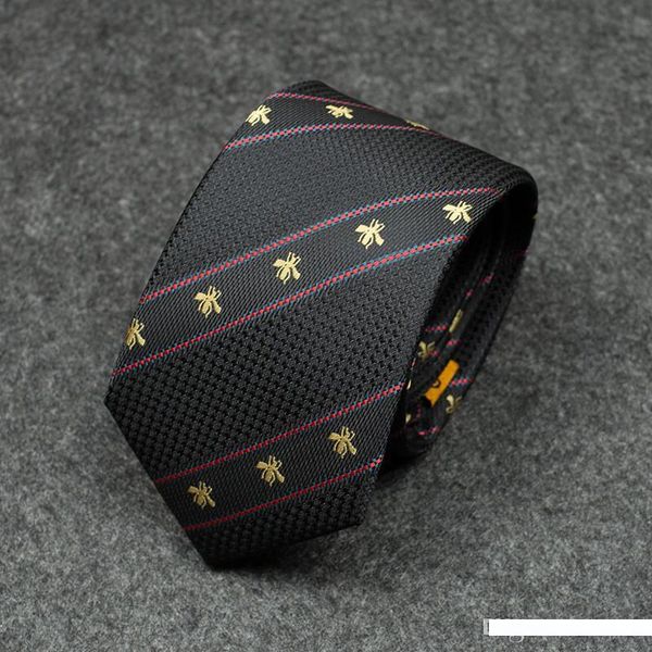 

wild bee embroidery tie personality color matching high-end tie outdoor men's and women's designer tie ing, Blue;purple