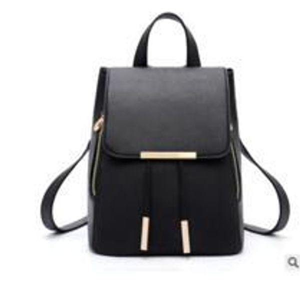 

backpack pu leather mochila gir 2017 new female students backpack fashion casual korean style shoulder bag contracted package
