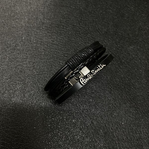 

bracelet multi-layer leather simple hand jewelry fashion fashion parts factory direct sales, Black