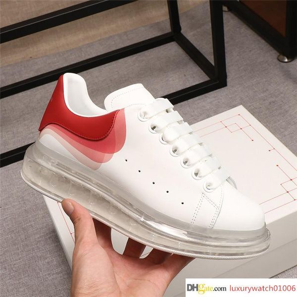 

2019 well-known design white running shoes crystal cushion sports leather shoes men women couples waterproof shoes