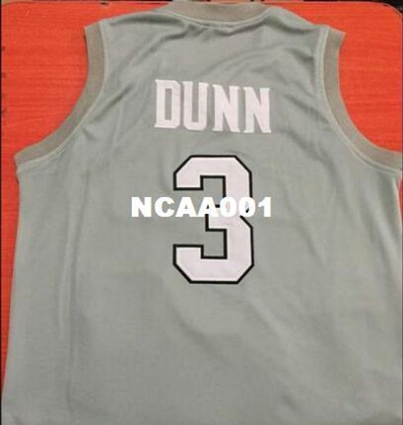 

vintage mens #3 kris dunn new materials with double embroidery college jersey sz s-xxxl white black gray jersey, Black;red