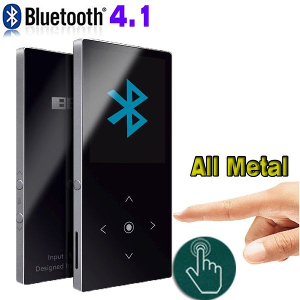 

bluetooth mp3 player touch screen benjie k8 build in speaker 8gb music player 1.8 inch color screen lossless hifi sound with fm