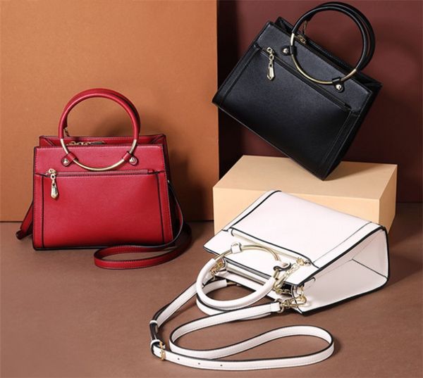 

модный бренд дизайнер сумка нового высокого качества простого кольцо портативной дикая черное плечо сумка бесплатная доставка