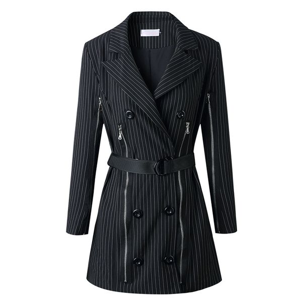 

womens blazers stylish classic fashion style show blazer for women double breasted metal buttons blazer asian size s-l, White;black