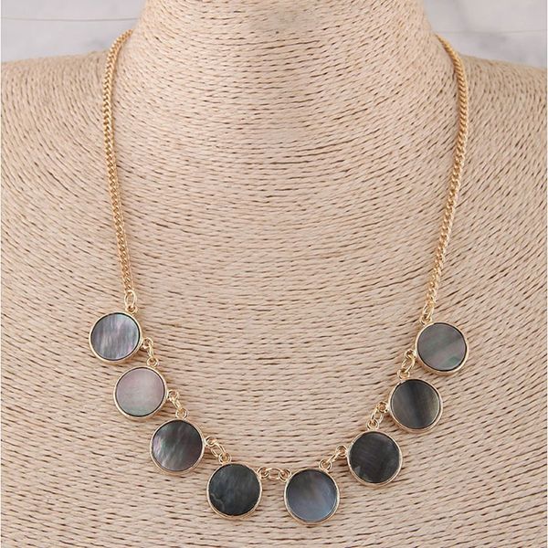 

2019 round fashion statement necklaces & pendants for women chain maxi collar necklace bijoux kolye vintage female boho jewelry, Silver