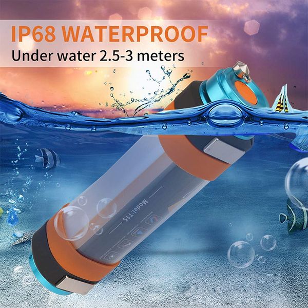 

brelong 1 pc led camping light 4 modes dimmable, outdoor ip65 waterproof, multi-function mosquito repellent lamp