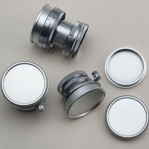 

metal body cap and lens rear cap set for m42 ltm lsm leica screw mount