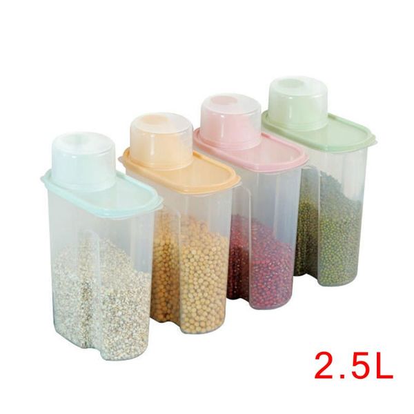 

storage bottles & jars 4pcs container large capacity airtight dry durable