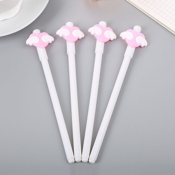 

40 pcs angel wings neutral pen cute cartoon student love pen study office stationery signature kawaii school supplies