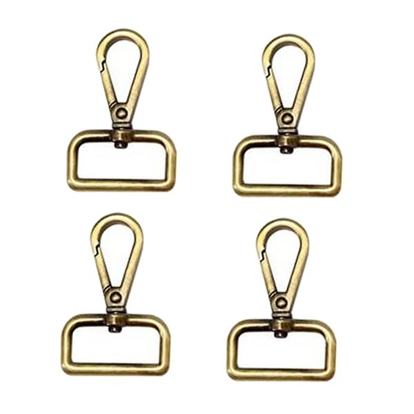 

4pcs alloy swivel lobster claw clasps square tail diy crafts supplies, Black