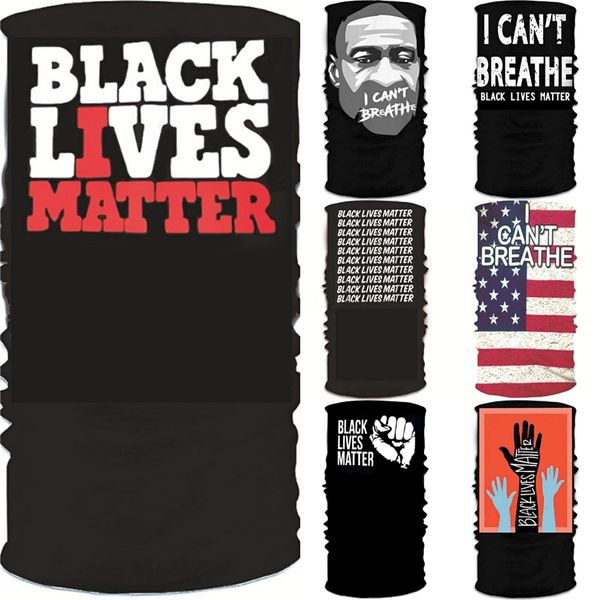 

i cant breathe shipping flag headwear scarf bandanas cycling neck gaiter with safety pm 2.5 filter protective face mask er windpr #180, Black