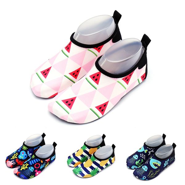 

3-10 ykids girls boys tpr aqua shoes anti-slip waterproof slip on socks barefoot footwear outdoor beach swimming sportswear