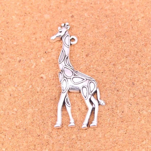 30шт чары жирафа оленя антикварные серебристые подвески изготовления тибетских ювелирных изделий ручной работы ручной работы 53*23 мм