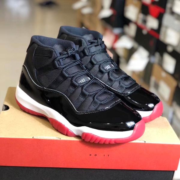 

with og box 2019 bred 11 basketball shoes concord 45 11s cap and gown sneakers dream it do it unc space jams 378037-061