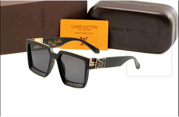 

2019 latest fashion men's and women's wear designer sunglasses 0937 square metal plate combination frame uv400 with frame 0, White;black