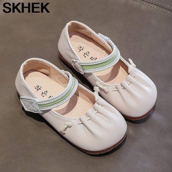 

skhek girls princess shoes 2020 new fall flat girl shoes comfortable soft-soled for children, Black