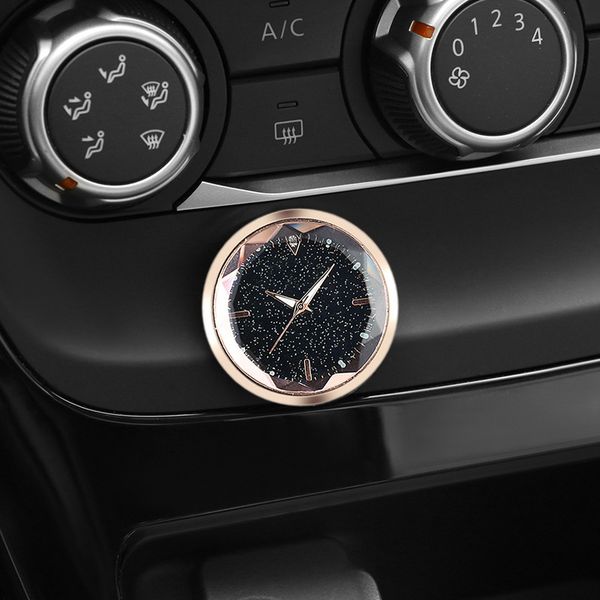 

mini decorative clock stick-on glass cover clock for car suv vs998