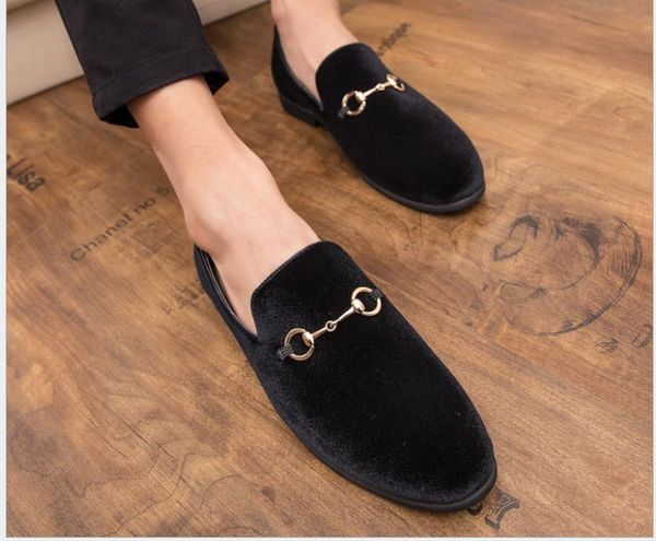 

autumn new fashion wild men's leather shoes men's shoes, Black