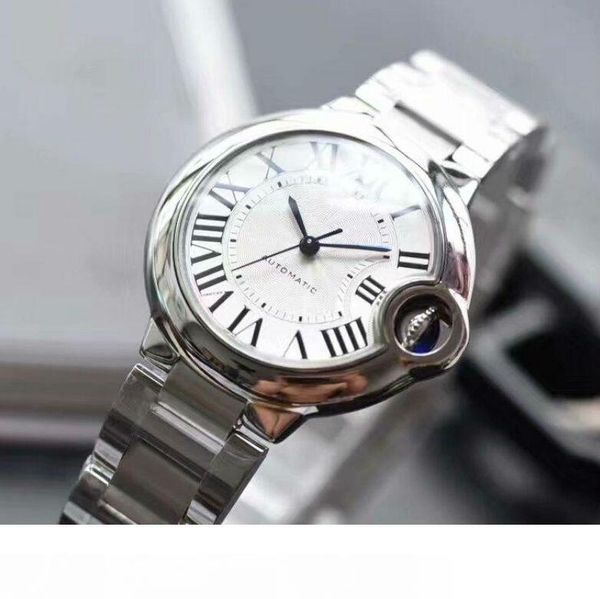 

women luxury watch car ballon watch w6920071 steel band swiss movement women v6 movement white wristwatches waterproof, Slivery;brown