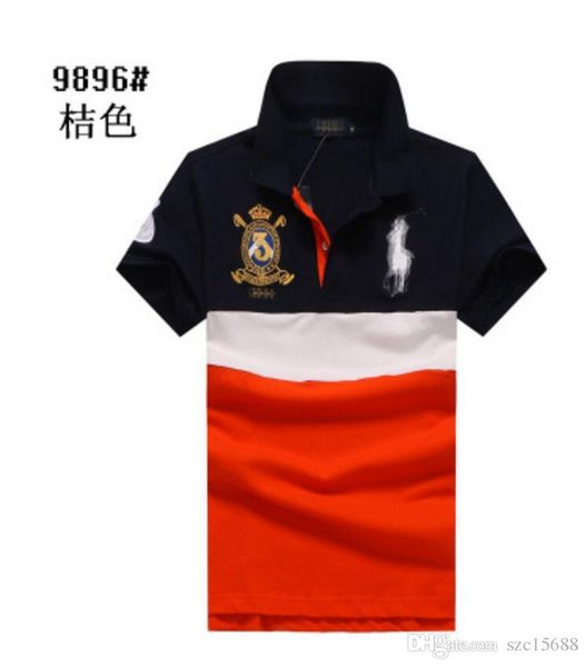 

2019 men's polo short sleeve cotton trend print t-shirt summer round the neck half sleeve shirt loose bottom shirt, White;black