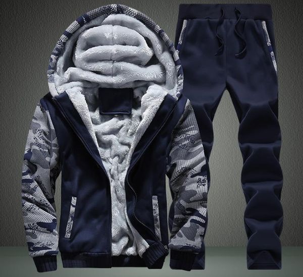 

мужские костюмы конструкторы вскользь двухкусочные костюмы спортивной одежды мужского люкс толстые с капюшоном одежда set активной верхней о, Gray