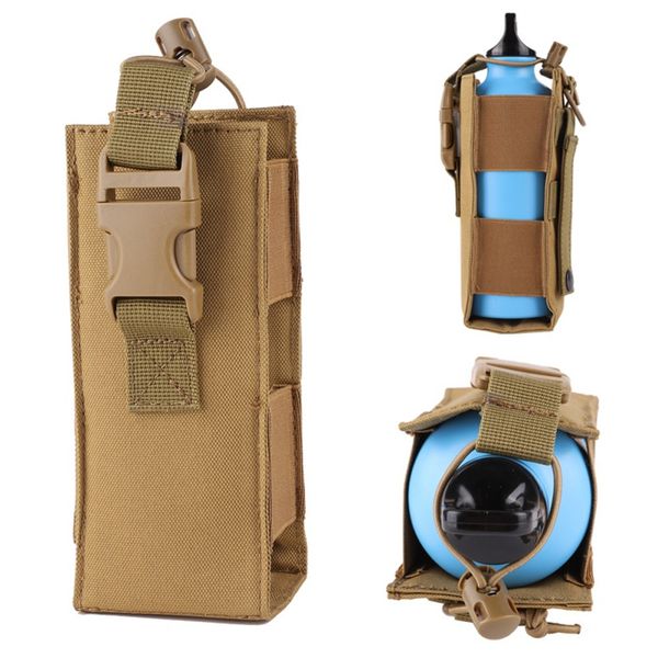 

600d nylon oxford cloth sports bottles cover bag pouch tactical military canteen cover holster outdoor tools travel kettle bag