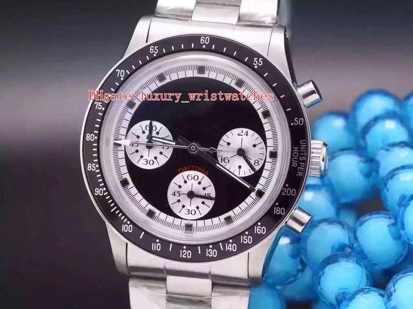 

отличное высокое качество наручные часы 38 мм 6263 винтаж ретро 1978 редкие paul newman cosmograph нержавеющая сталь кварцевый хронограф раб, Slivery;brown