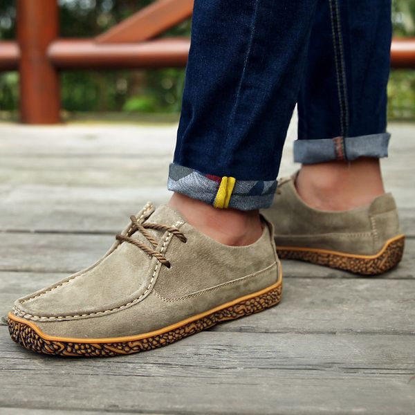 

men 's fashion skateboard sneakers student sports shoes autumn peas shoes men's leather genuine leather breathable m, Black