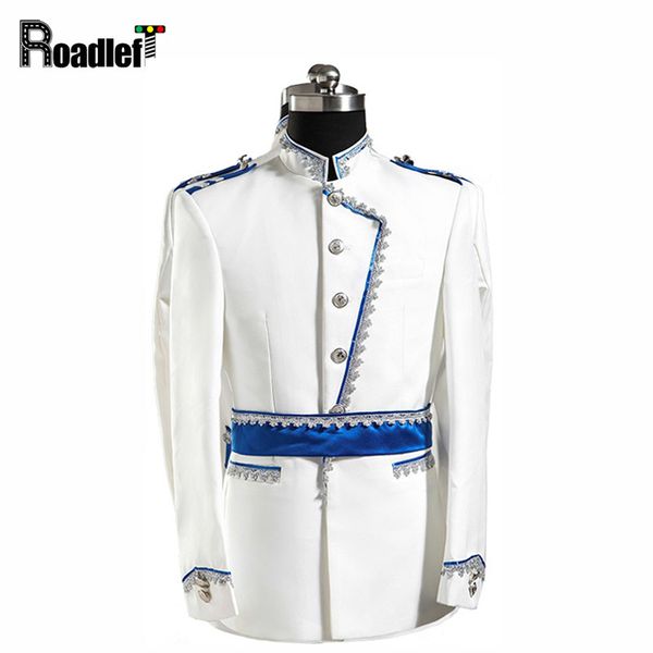 

male white formal dress suit men's wedding presenter blazers suits wedding groom men chaquetas costume mariage homme, White;black