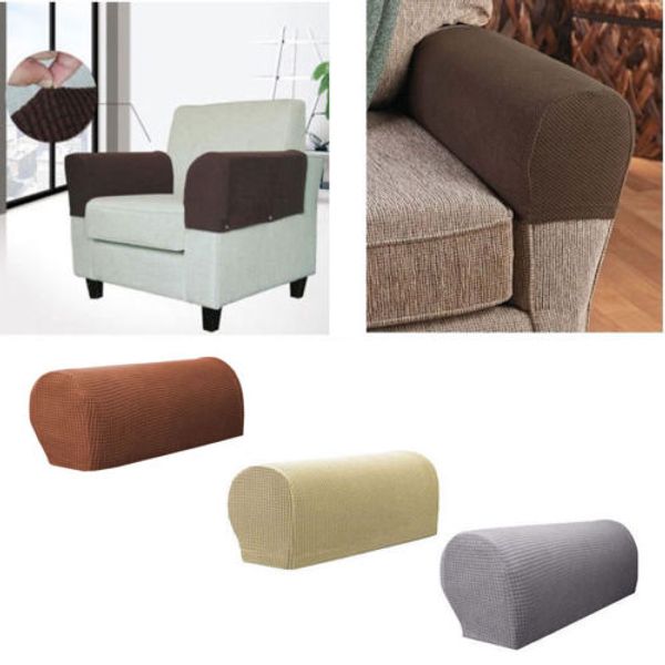 

brand new 1 pair removable arm stretch- sofa couch chair protector armchair covers armrest sofa cover solid couch cover