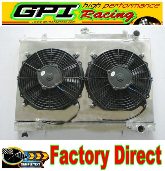 

skyline r33 r34 gtr gtst rb25det 42mm aluminum radiator +shroud+fan for