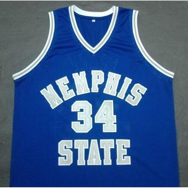 

custom men youth women vintage rare ms state #34 elliot perry basketball jersey size s-4xl or custom any name or number jersey, Black