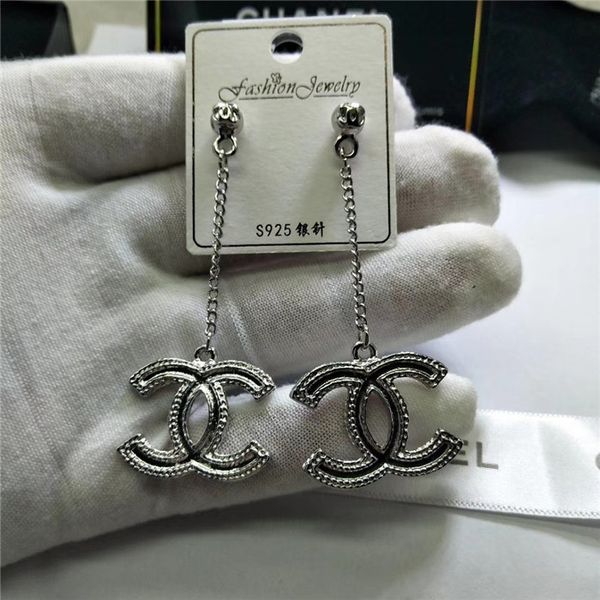 

Love de igner earring for women famou brand jewelry ro e gold color plated bijoux chri tma gift for ladie, Golden;silver