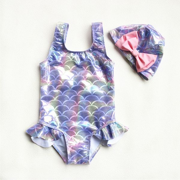 

girls swimwear with hat 2019 girls swimwear 1~5years swimsuit one piece children beachwear -st138/139