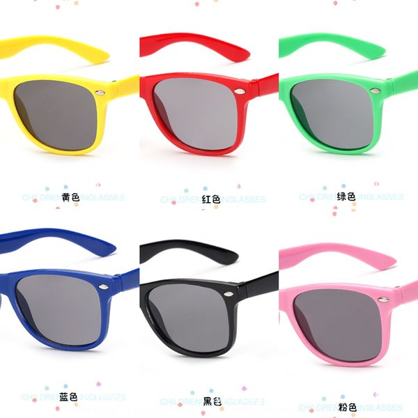 

children's sun students male and female baby's mi nail sunglasses fashionable uv-proof sunglasses, Blue