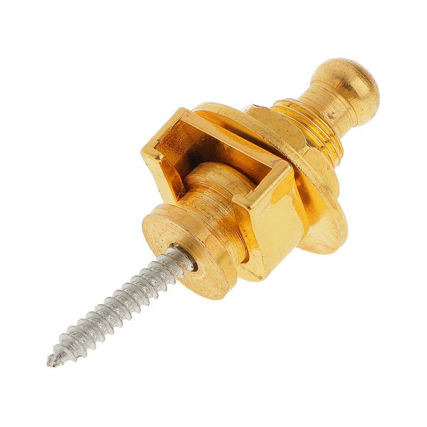

alloy skidproof belt button strap lock golden for electric guitar & bass, Black;brown