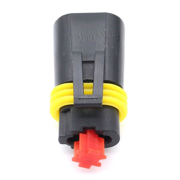 

new style black waterproof female pa66 gf 2 way connector