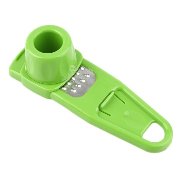 

practical home kitchen accessories stainless steel gadget garlic press cutter slicer ginger grinding hand tool