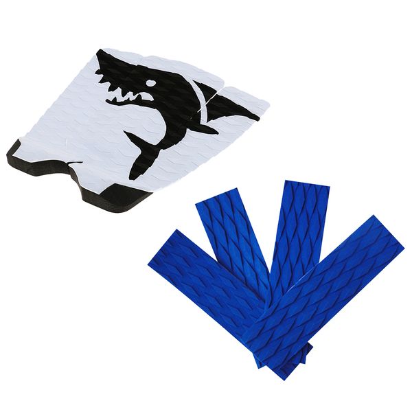 

7 pieces (2 set) lightweight eva skimboard traction tail pad surfboard surfing deck grip