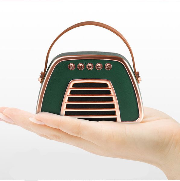 

портативный динамик bluetooth ретро мини портативный беспроводной динамик bluetooth usb / tf карта музыкальный плеер hifi сабвуфер динамик