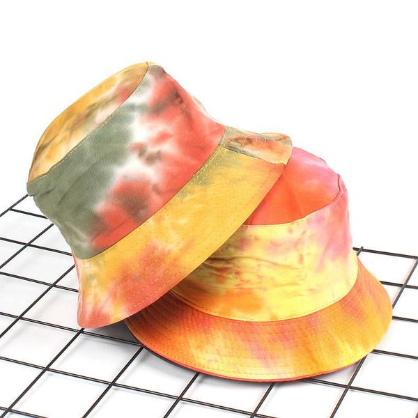 

2018 cotton color graffiti print bucket hat fisherman hat outdoor travel foldable sun cap hats for men and women 560