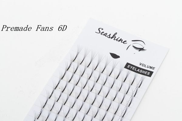 

long stem seashine premade volume fans lashes 2d-6d eyelashes extension individual lashes mink premade fans