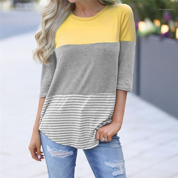 

striped short sleeve womens summer fashion ladies tees casual loose womens tees designer panelled tshirts, White