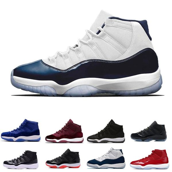 

new arrival 11 prom night basketball shoes cool grey 96 midnight navy unc gym red 11s concord bred trainers sport sneakers
