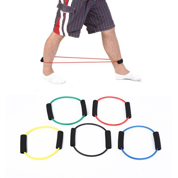 

o type elastic tension rope gym fitness sport rubber loop pull rope exercise stretch belt resistance bands fitness equipments
