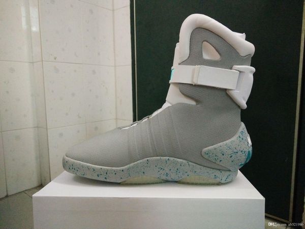 

jonewu 2020 new casual fashion shoes automatic shoelace mag back to the future men s shoes sports shoes basketball, Black